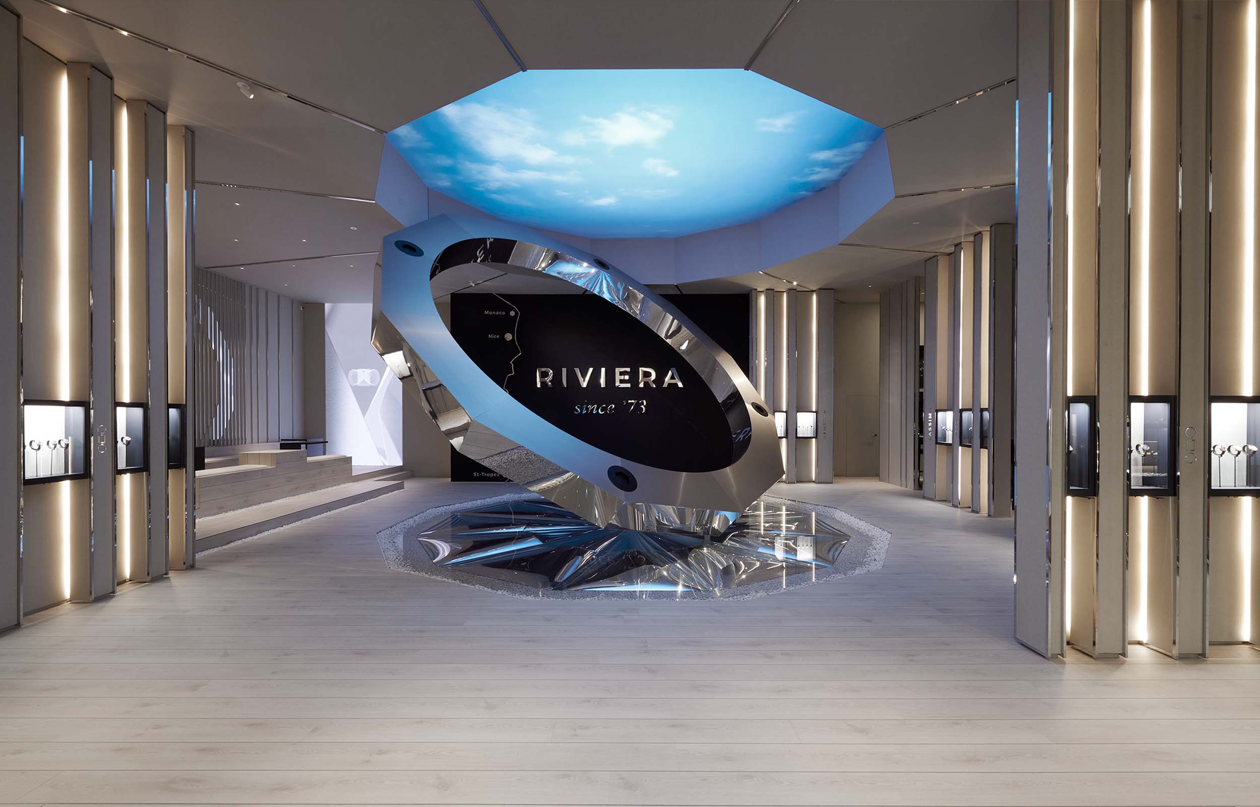 Exhibition Architecture. Watches & Wonders Geneva. Baume & Mercier - MACH Architektur.